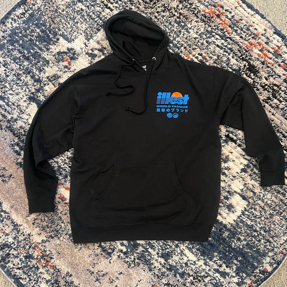 Illest World Famous Black Hoodie R35 GTR Size Men’s XL